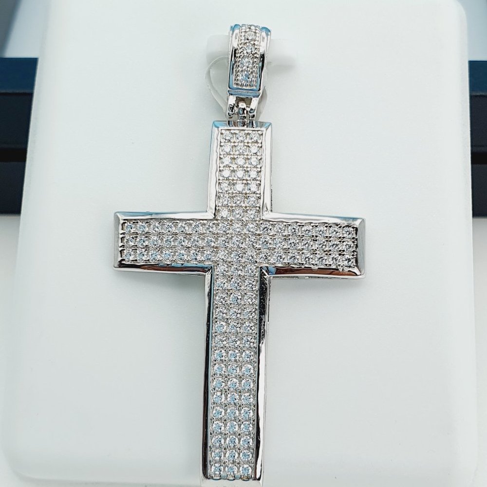 "925 Sterling Silver Cubic Zirconia Pendant, UU1P6A6029 - Picture 7 of 8